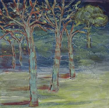 Original Impressionism Nature Painting by Eliane Saheurs