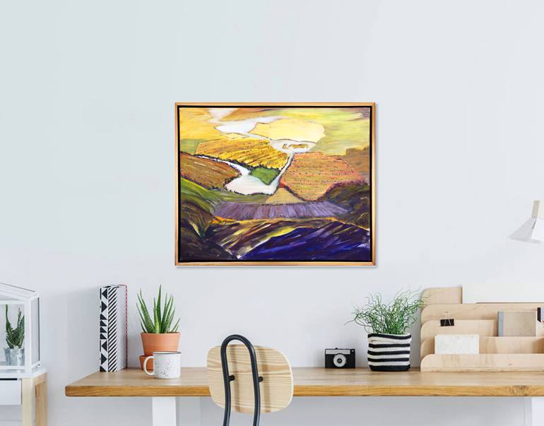 Original Impressionism Landscape Painting by Eliane Saheurs