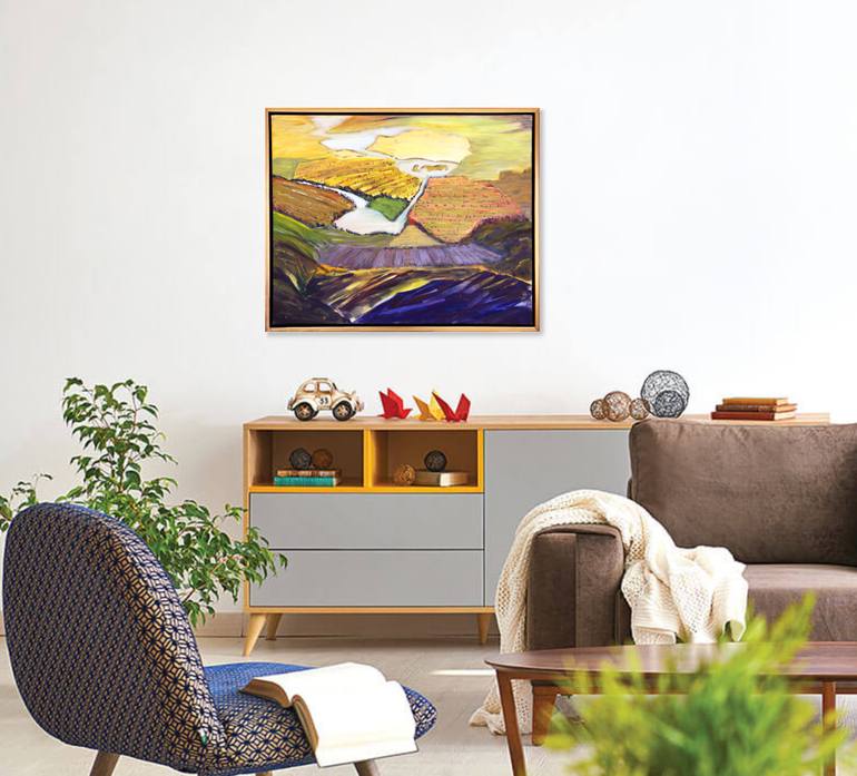 Original Impressionism Landscape Painting by Eliane Saheurs