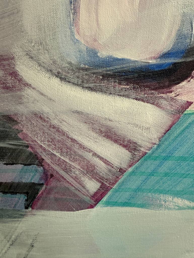 Original Abstract Expressionism Abstract Painting by Eliane Saheurs