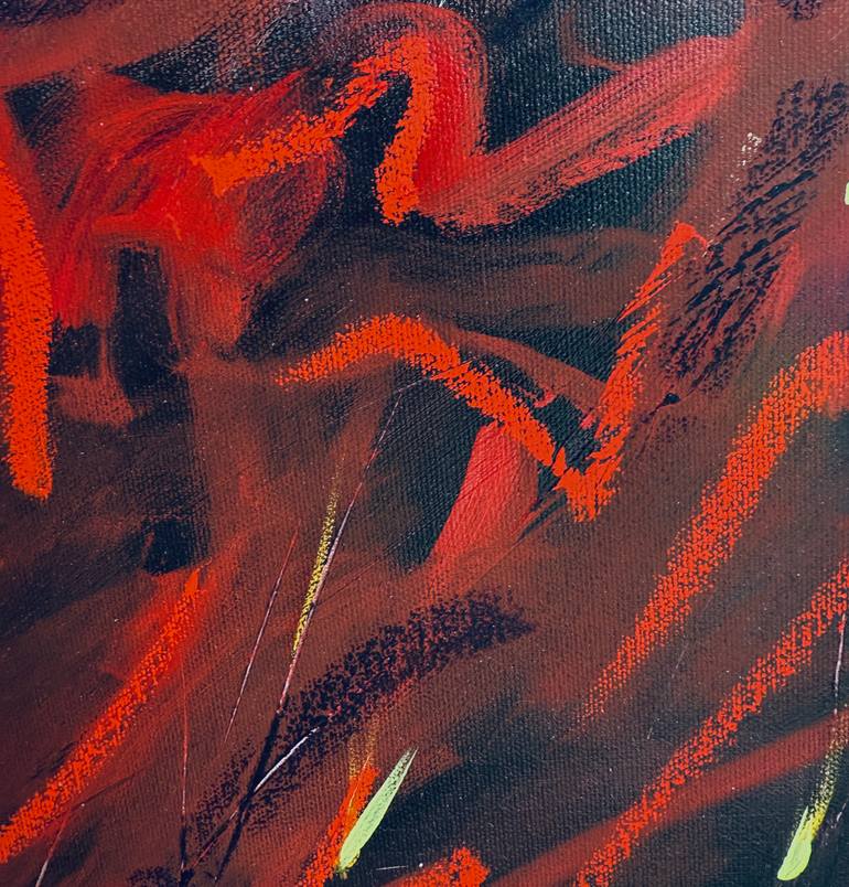 Original Abstract Expressionism Abstract Painting by Eliane Saheurs