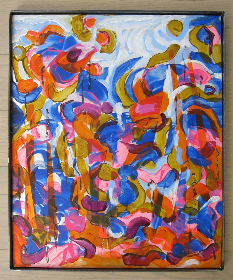 Original Abstract Expressionism Abstract Painting by Eliane Saheurs