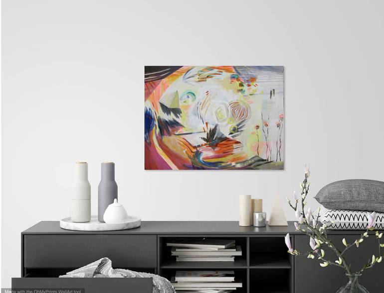 Original Fine Art Abstract Painting by Eliane Saheurs