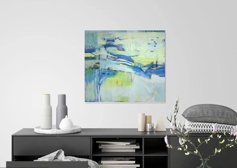 Original Abstract Painting by Eliane Saheurs