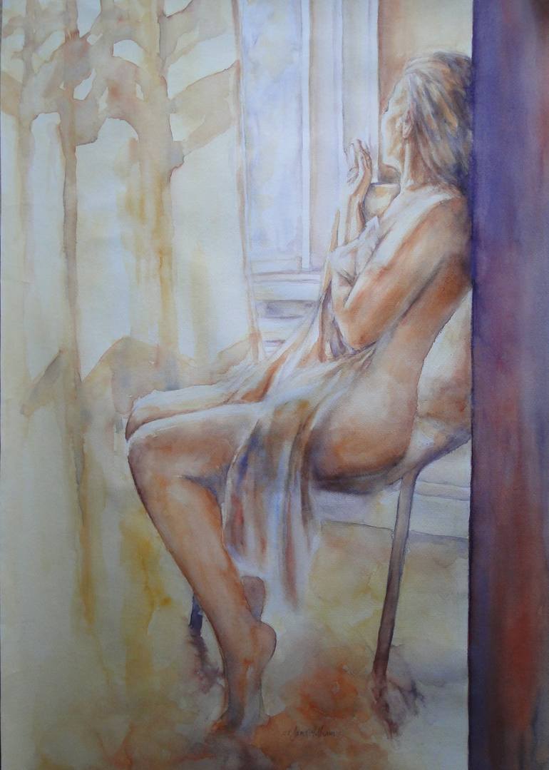 Parting Is Such Sweet Sorrow Original Painting by zoe james-williams