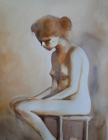 Original Figurative Nude Paintings by Zoe James-Williams