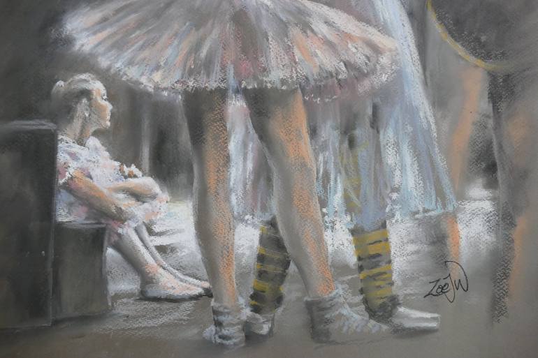 Ballerina: Lost in Reverie Drawing by Zoe James-Williams | Saatchi Art