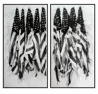 Original Black & White Politics Drawings by Alfonse Pagano