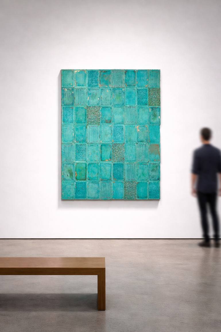 Original Modernism Abstract Painting by Alfonse Pagano