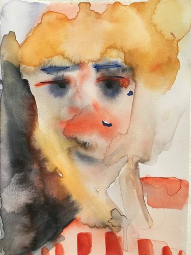 Original Abstract Expressionism Portrait Paintings by Saadet Kucuk