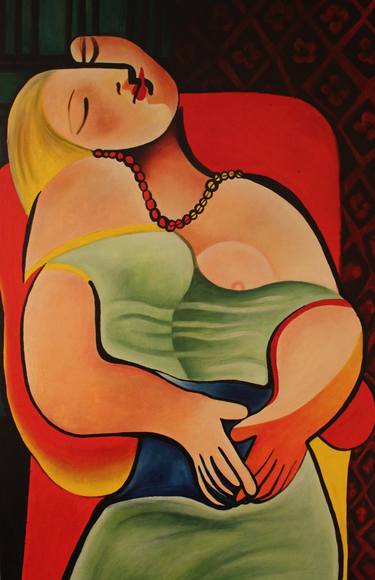 Original Surrealism Erotic Paintings by Jacqueline Uitzinger