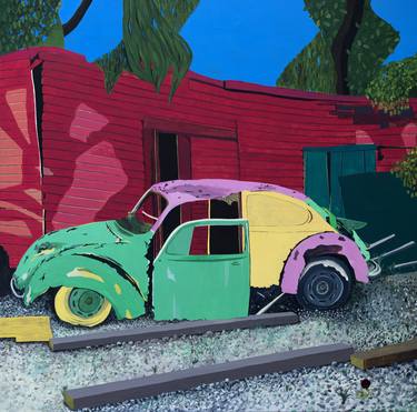 Original Pop Art Automobile Paintings by joern hinrichs