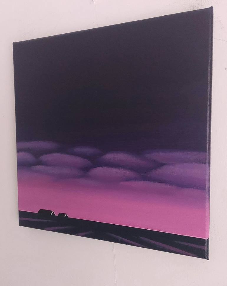 Original Minimalism Landscape Painting by Nelly Van Nieuwenhuijzen
