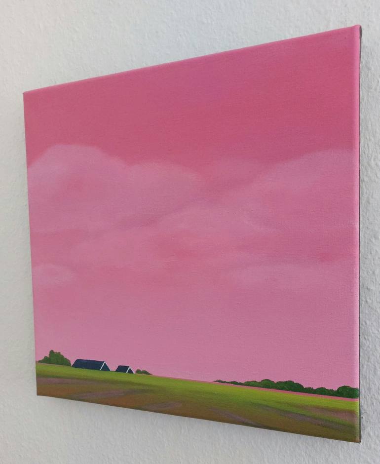 Original Minimalism Landscape Painting by Nelly van Nieuwenhuijzen