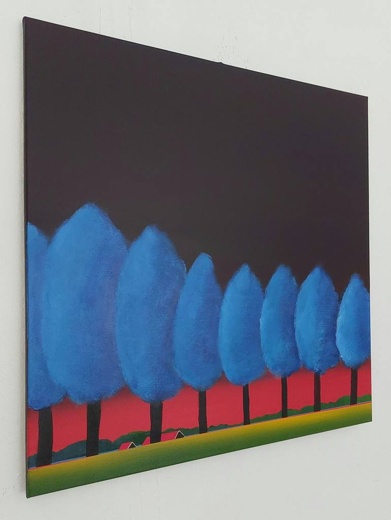 Original Minimalism Landscape Painting by Nelly van Nieuwenhuijzen