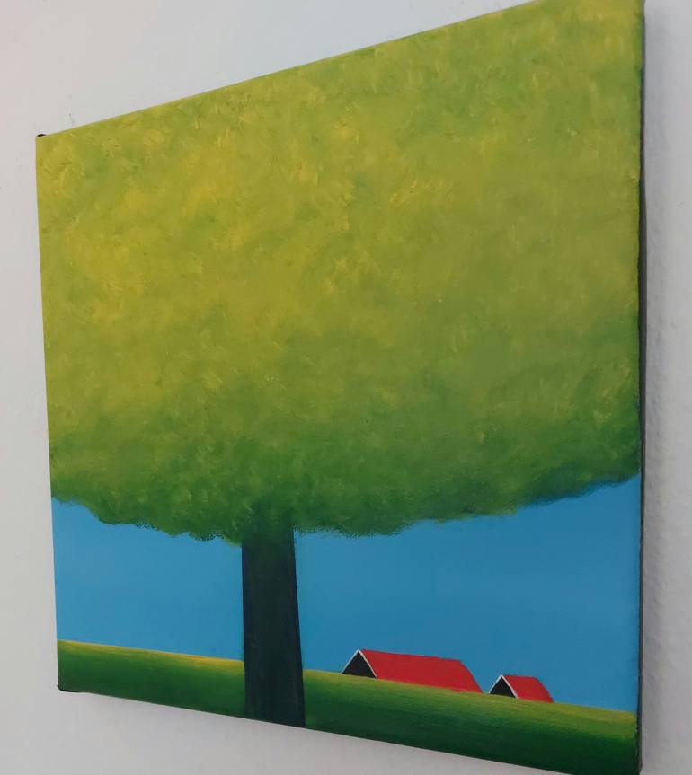 Original Tree Painting by Nelly van Nieuwenhuijzen