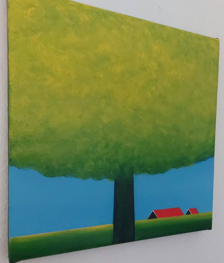 Original Tree Painting by Nelly van Nieuwenhuijzen