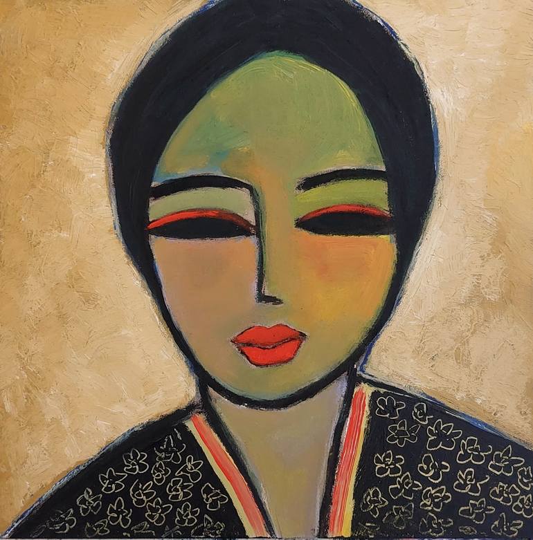 Original Contemporary People Painting by Nelly Van Nieuwenhuijzen