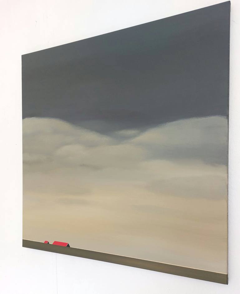 Original Minimalism Landscape Painting by Nelly van Nieuwenhuijzen