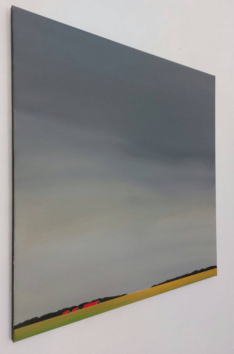 Original Minimalism Landscape Painting by Nelly van Nieuwenhuijzen