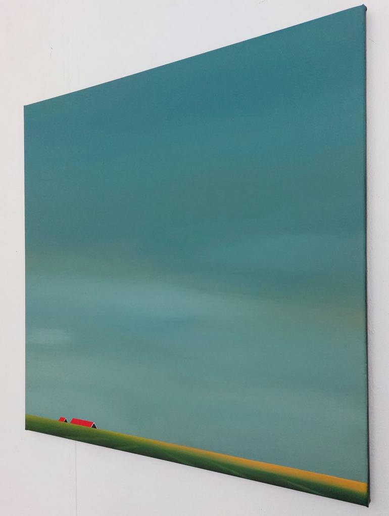 Original Minimalism Landscape Painting by Nelly van Nieuwenhuijzen