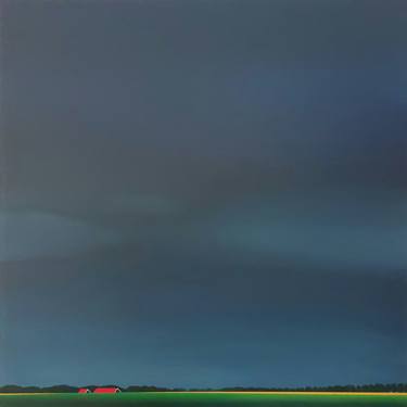 Original Minimalism Landscape Paintings by Nelly van Nieuwenhuijzen