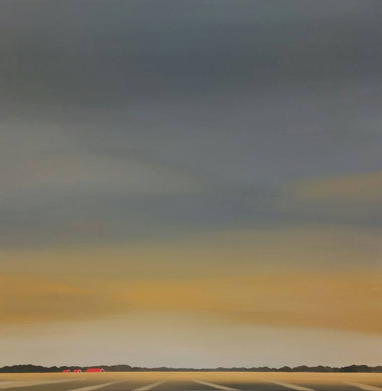 Print of Minimalism Landscape Paintings by Nelly Van Nieuwenhuijzen