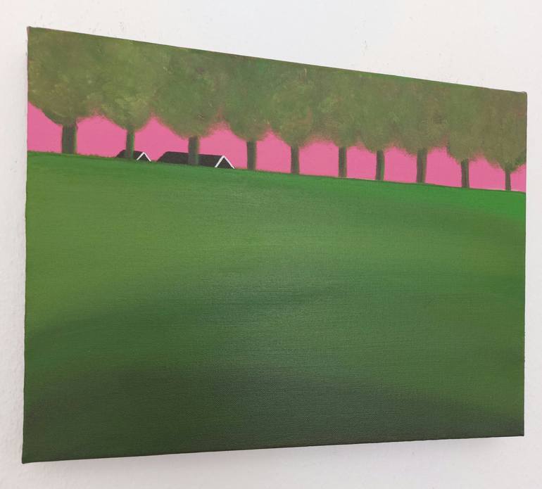 Original Minimalism Landscape Painting by Nelly van Nieuwenhuijzen