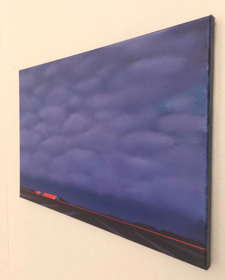 Original Minimalism Landscape Painting by Nelly Van Nieuwenhuijzen