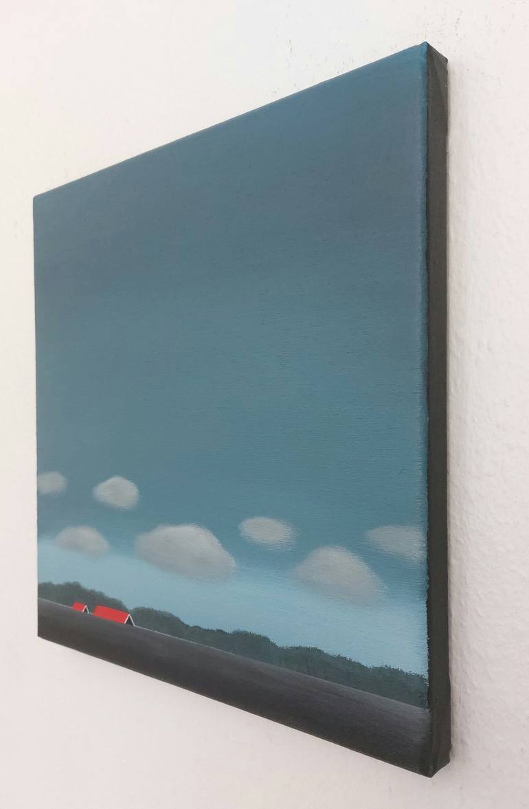 Original Minimalism Landscape Painting by Nelly Van Nieuwenhuijzen