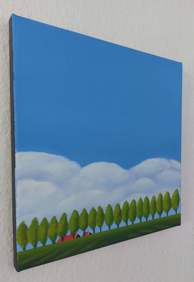 Original Figurative Tree Painting by Nelly Van Nieuwenhuijzen