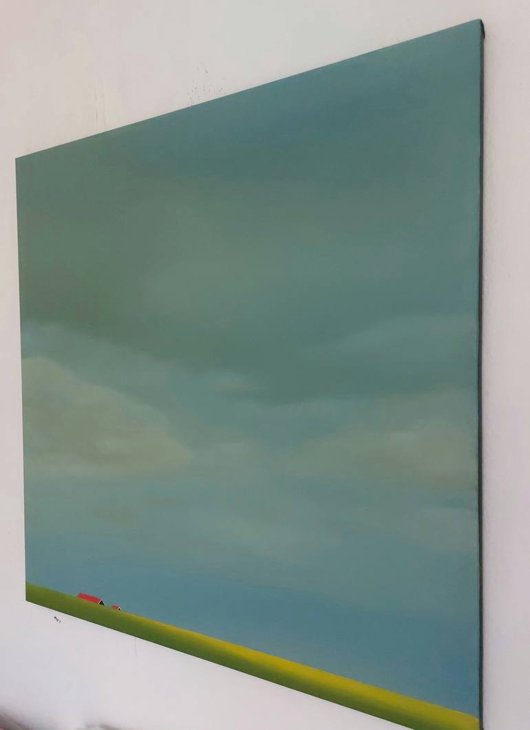 Original Minimalism Landscape Painting by Nelly van Nieuwenhuijzen