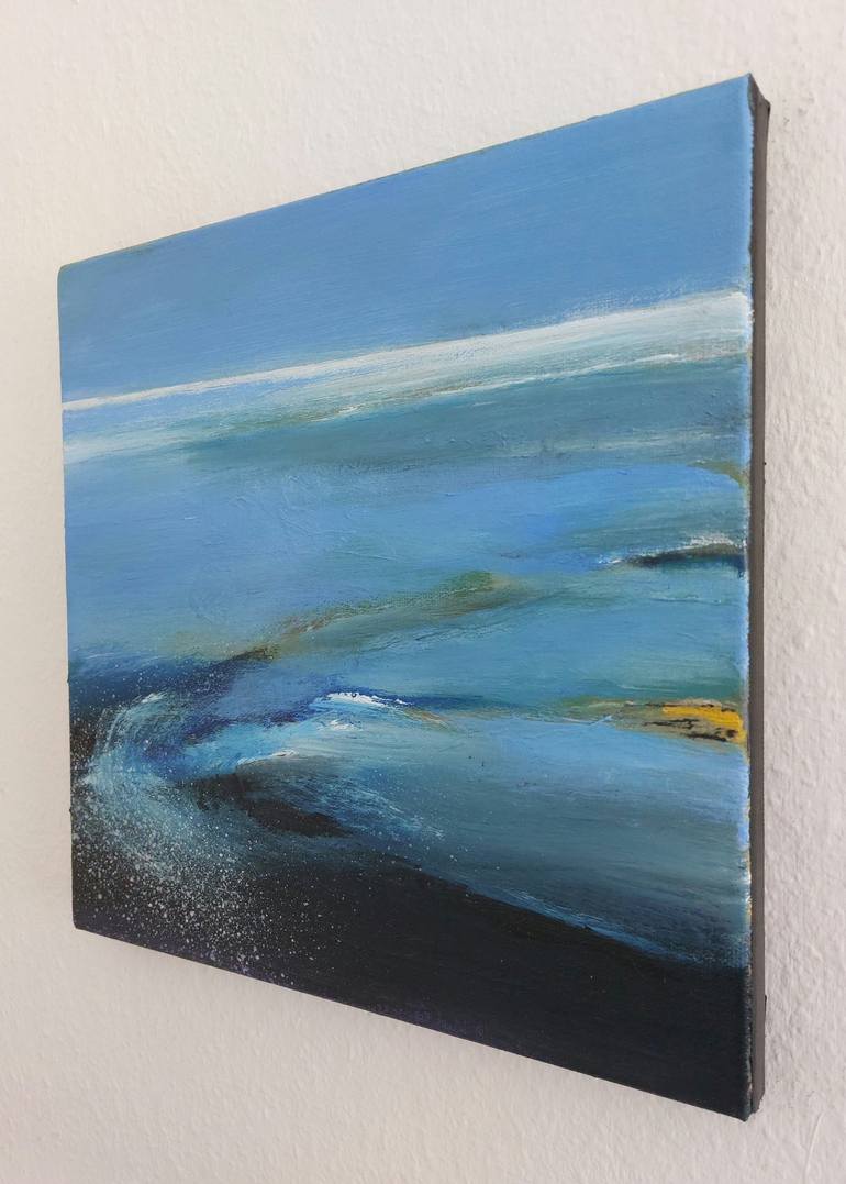Original Expressionism Seascape Painting by Nelly Van Nieuwenhuijzen