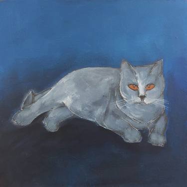 Original Cats Paintings by Nelly van Nieuwenhuijzen