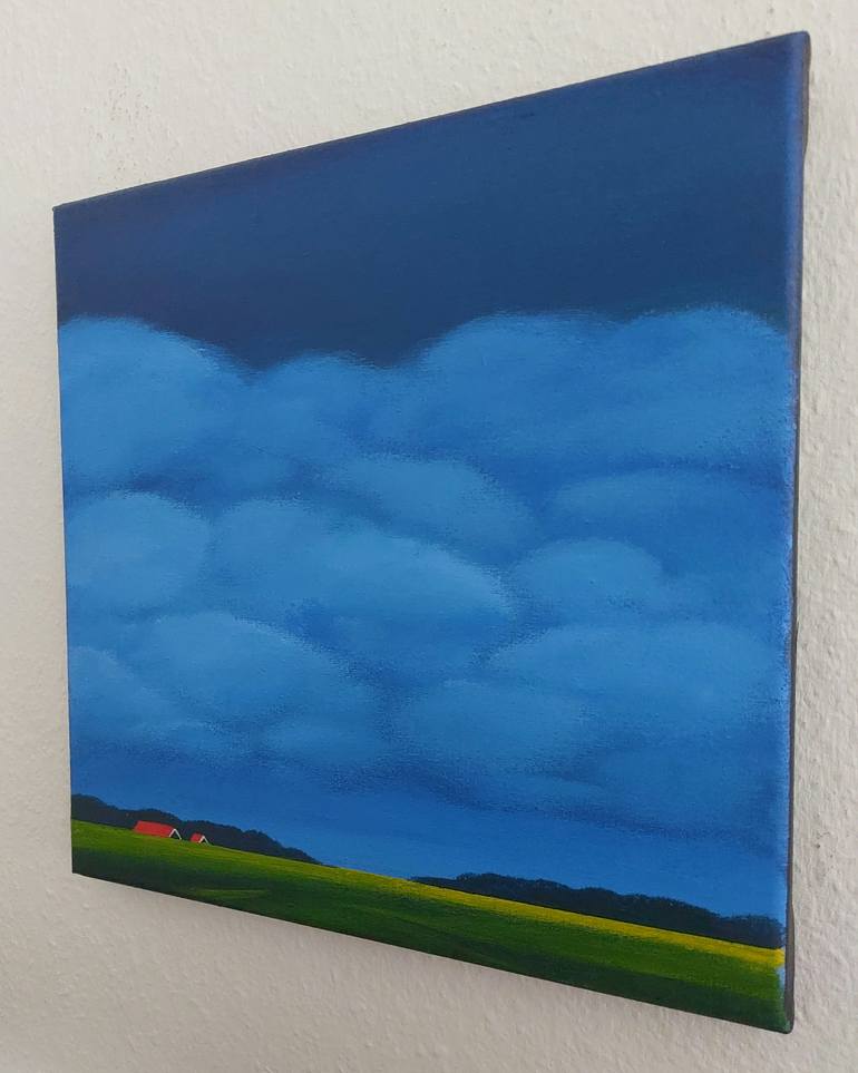 Original Modernism Landscape Painting by Nelly Van Nieuwenhuijzen