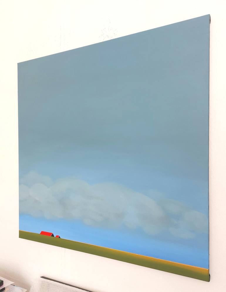 Original Minimalism Landscape Painting by Nelly van Nieuwenhuijzen