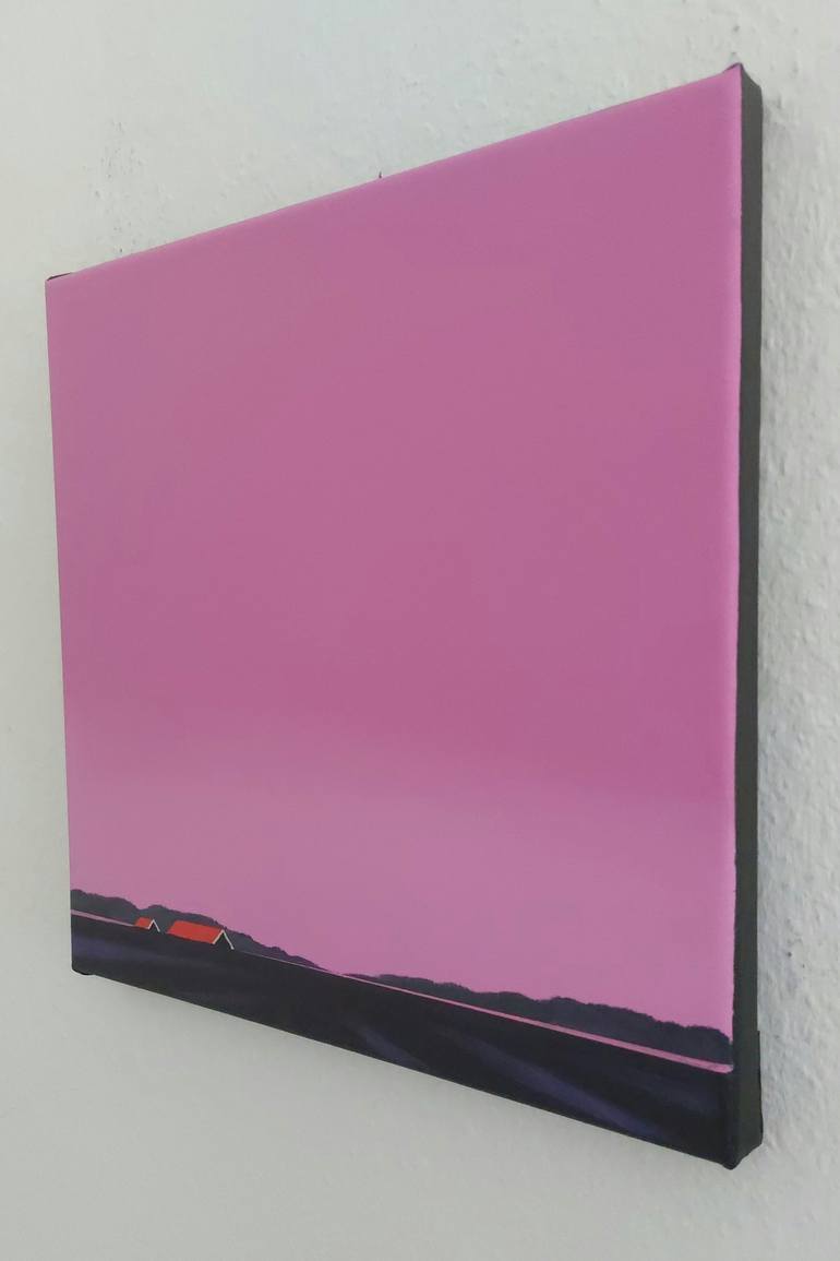 Original Minimalism Landscape Painting by Nelly van Nieuwenhuijzen