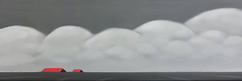 Original Minimalism Landscape Paintings by Nelly Van Nieuwenhuijzen