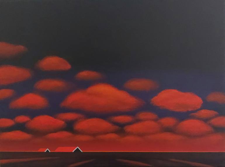 Print of Expressionism Landscape Paintings by Nelly Van Nieuwenhuijzen