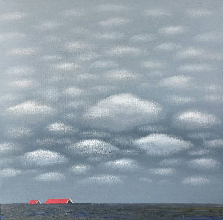 Print of Surrealism Landscape Paintings by Nelly Van Nieuwenhuijzen
