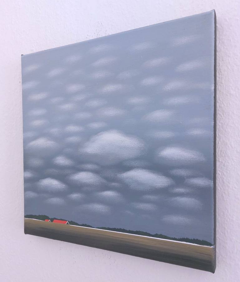 Original Surrealism Landscape Painting by Nelly Van Nieuwenhuijzen