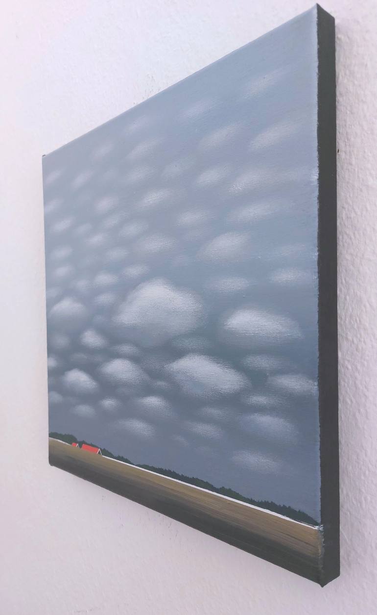 Original Surrealism Landscape Painting by Nelly Van Nieuwenhuijzen