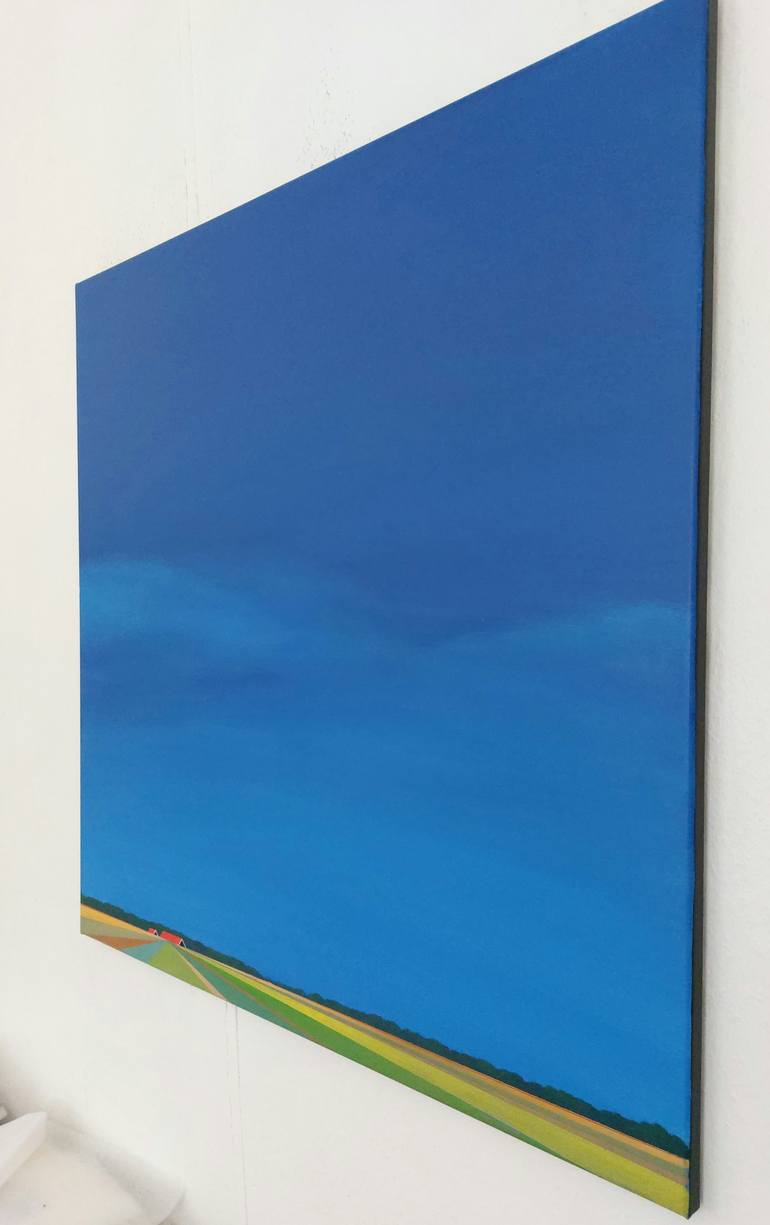 Original Minimalism Landscape Painting by Nelly Van Nieuwenhuijzen