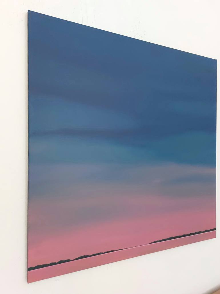 Original Minimalism Landscape Painting by Nelly Van Nieuwenhuijzen