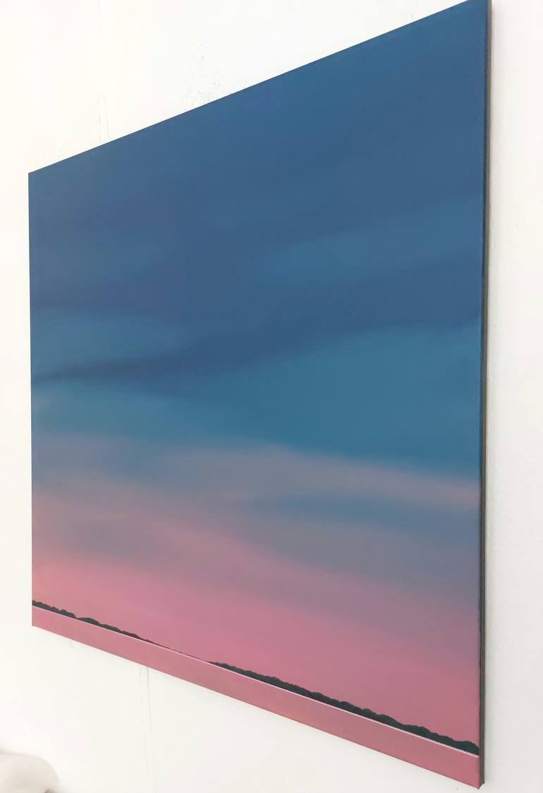 Original Minimalism Landscape Painting by Nelly Van Nieuwenhuijzen