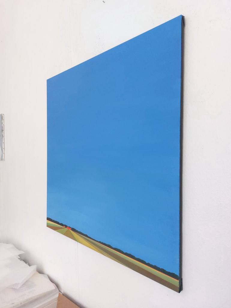 Original Minimalism Landscape Painting by Nelly Van Nieuwenhuijzen