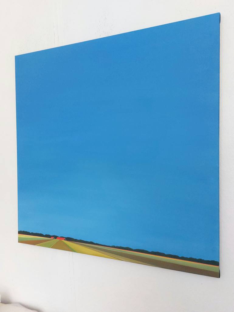 Original Minimalism Landscape Painting by Nelly Van Nieuwenhuijzen