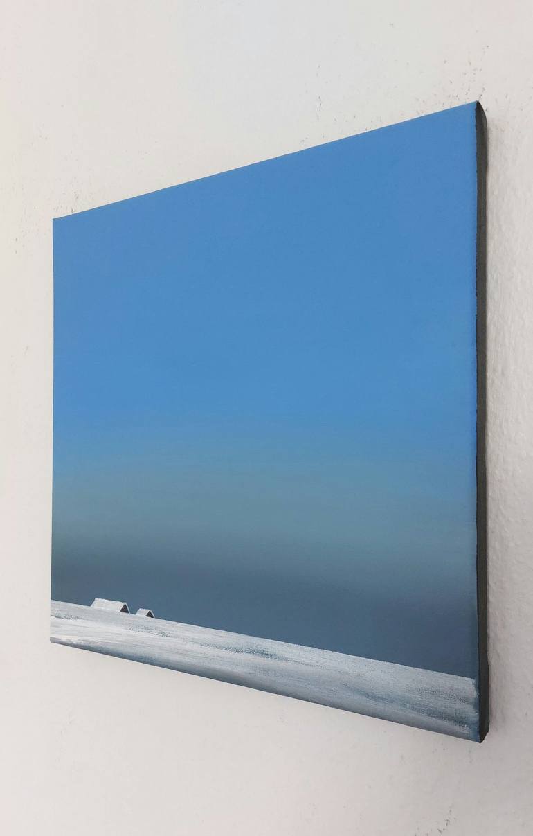 Original Minimalism Landscape Painting by Nelly Van Nieuwenhuijzen