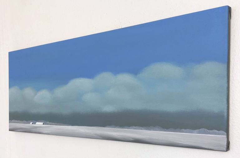 Original Minimalism Landscape Painting by Nelly Van Nieuwenhuijzen