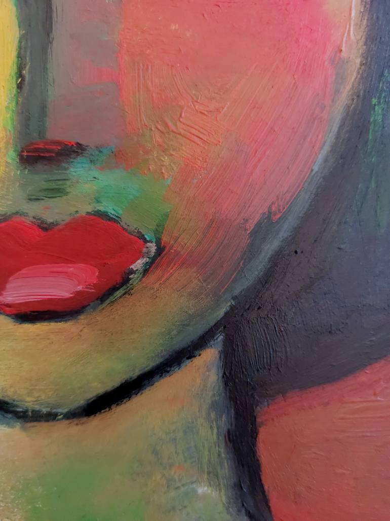 Original Fauvism Women Painting by Nelly Van Nieuwenhuijzen